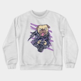 Funny Pug Gamer Crewneck Sweatshirt